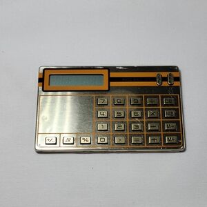 Vintage Pocket Calculator Gold Tone SCEPTRE SL-110